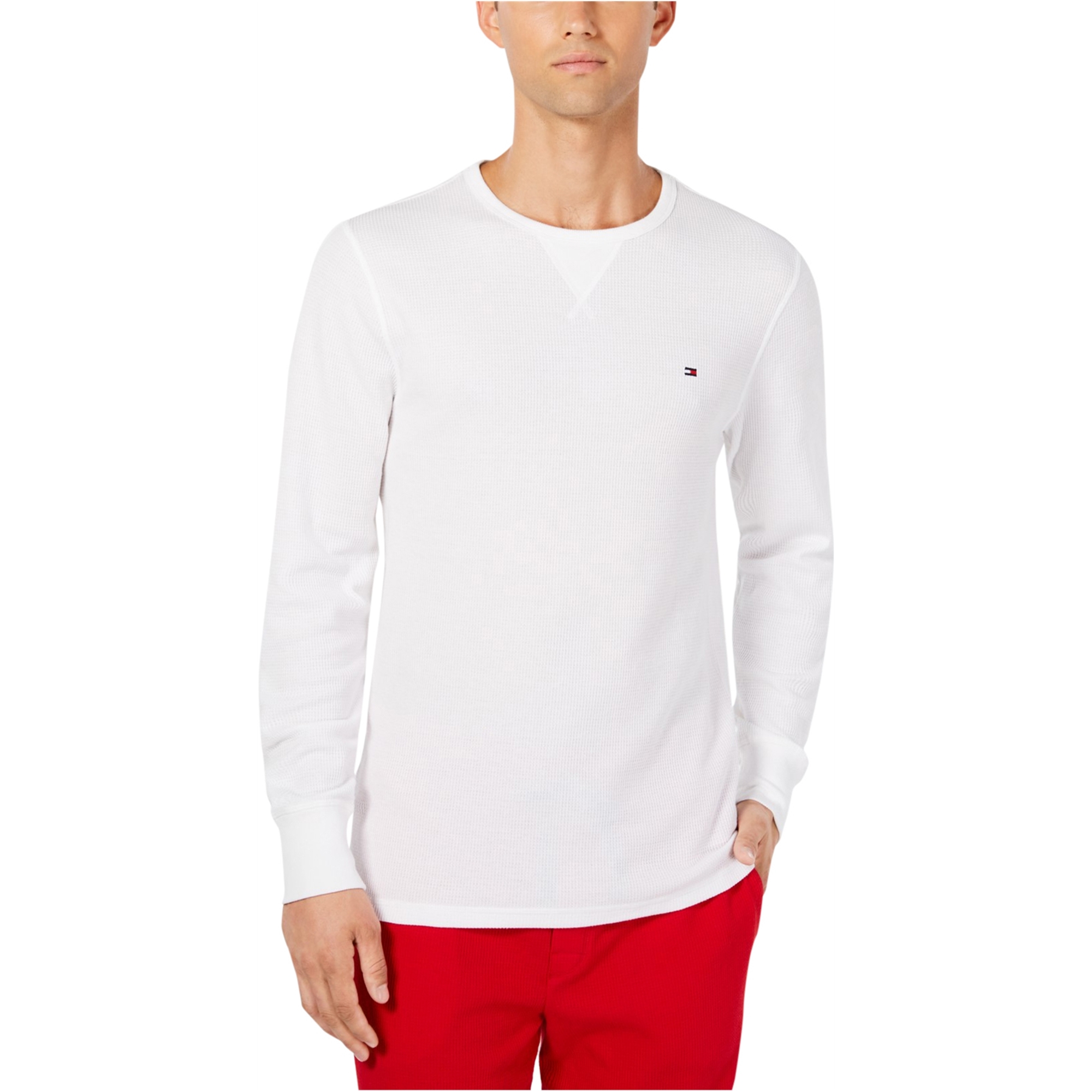Tommy Hilfiger Mens Long-Sleeve Thermal Pajama Sleep T-Shirt