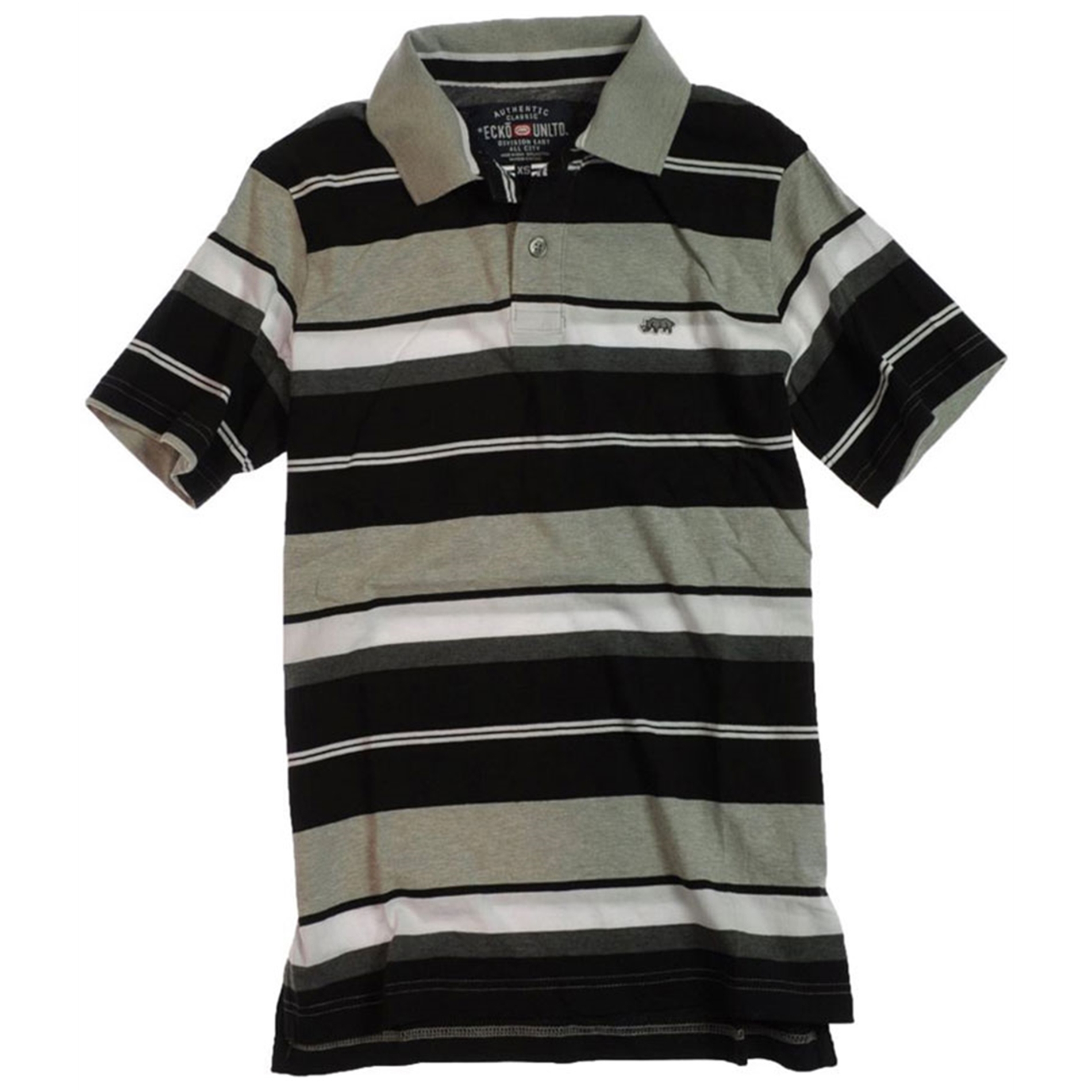 Ecko Unltd. Mens Stripe Rugby Polo Shirt