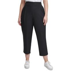 Calvin Klein Womens Solid Casual Cropped Pants