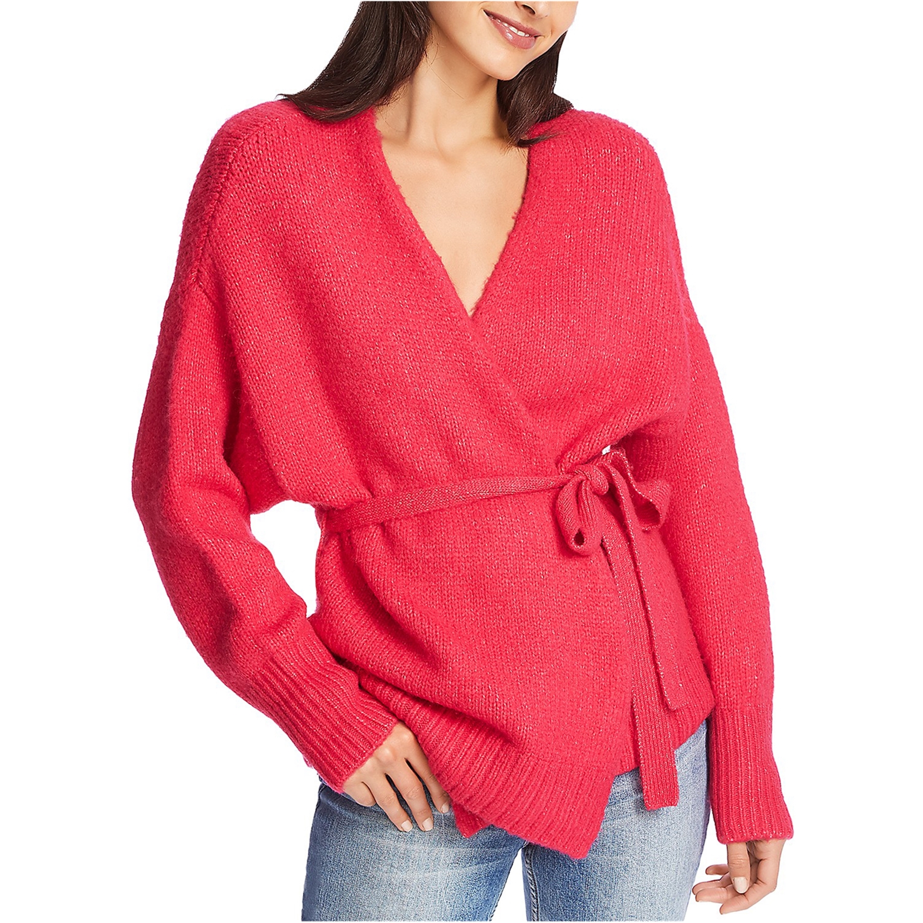 1.State Womens Belted Cardigan Sweater