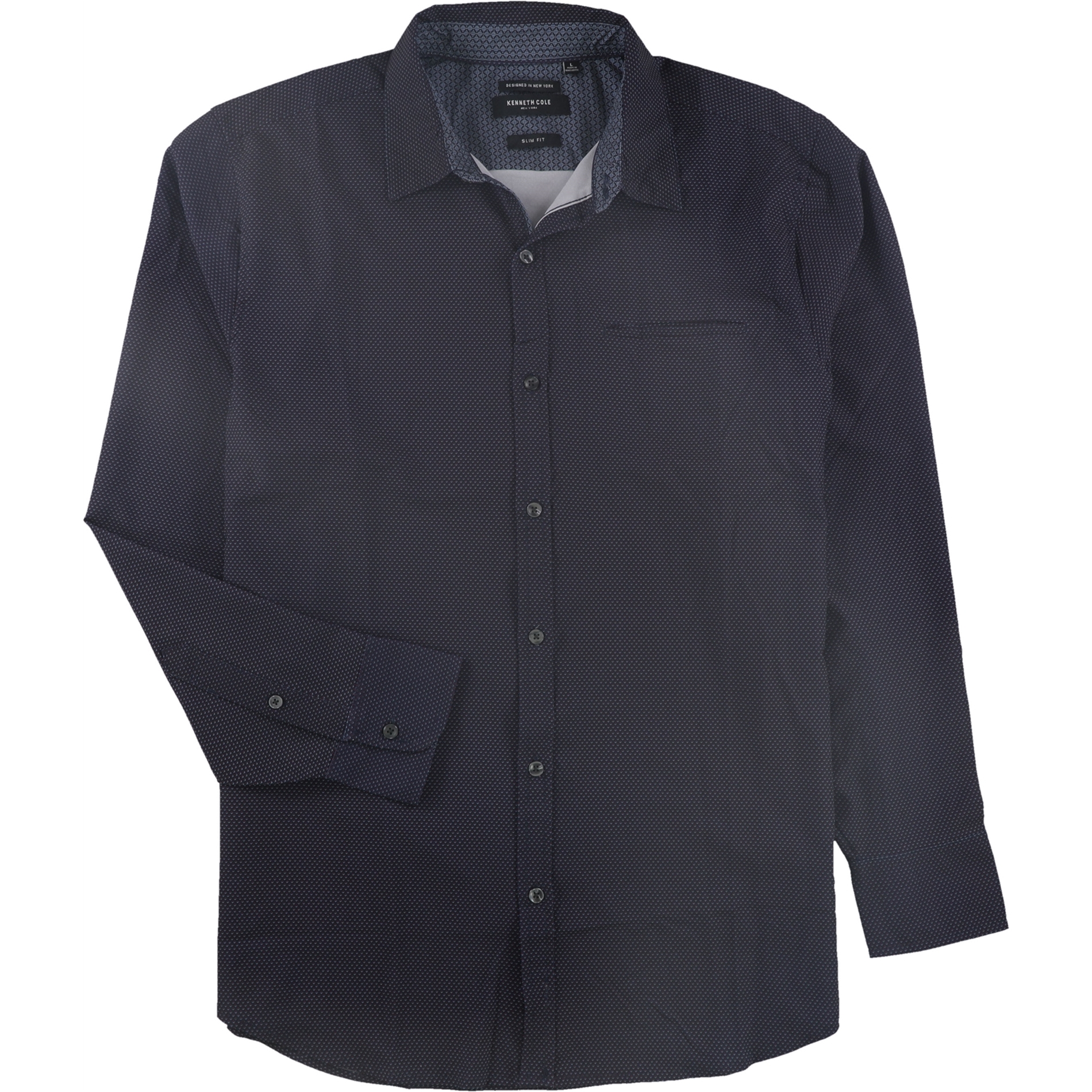 Kenneth Cole Mens The Mobility Woven Button Up Shirt