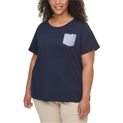 Tommy Hilfiger Womens Pocket Embellished T-Shirt