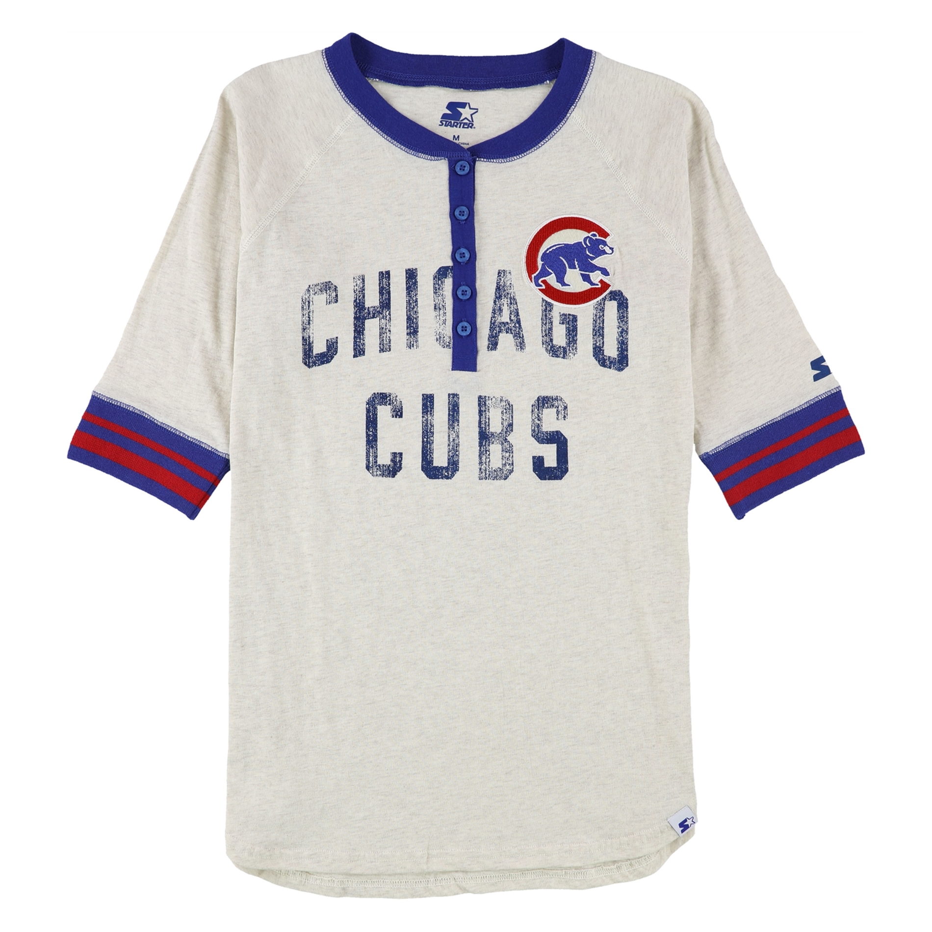 Starter Womens Chicago Cubs Historic Henley Shirt