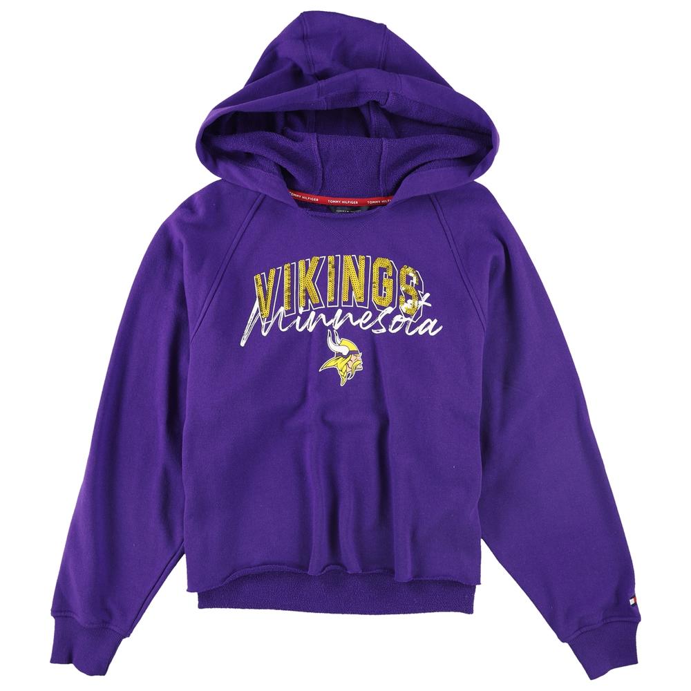 Tommy Hilfiger Womens Minnesota Vikings Hoodie Sweatshirt
