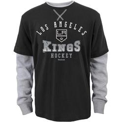 Reebok Boys La Kings Arched Fade Embellished T-Shirt