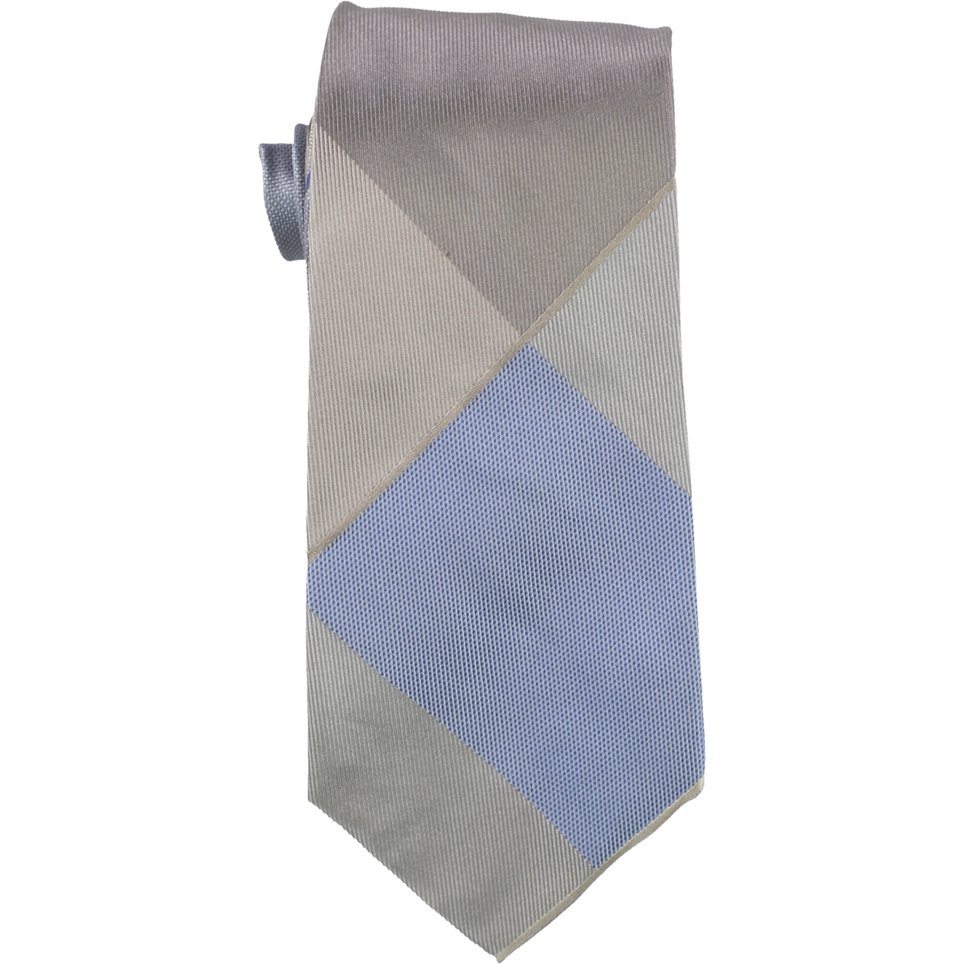 Kenneth Cole Mens Color Blocks Self-Tied Necktie