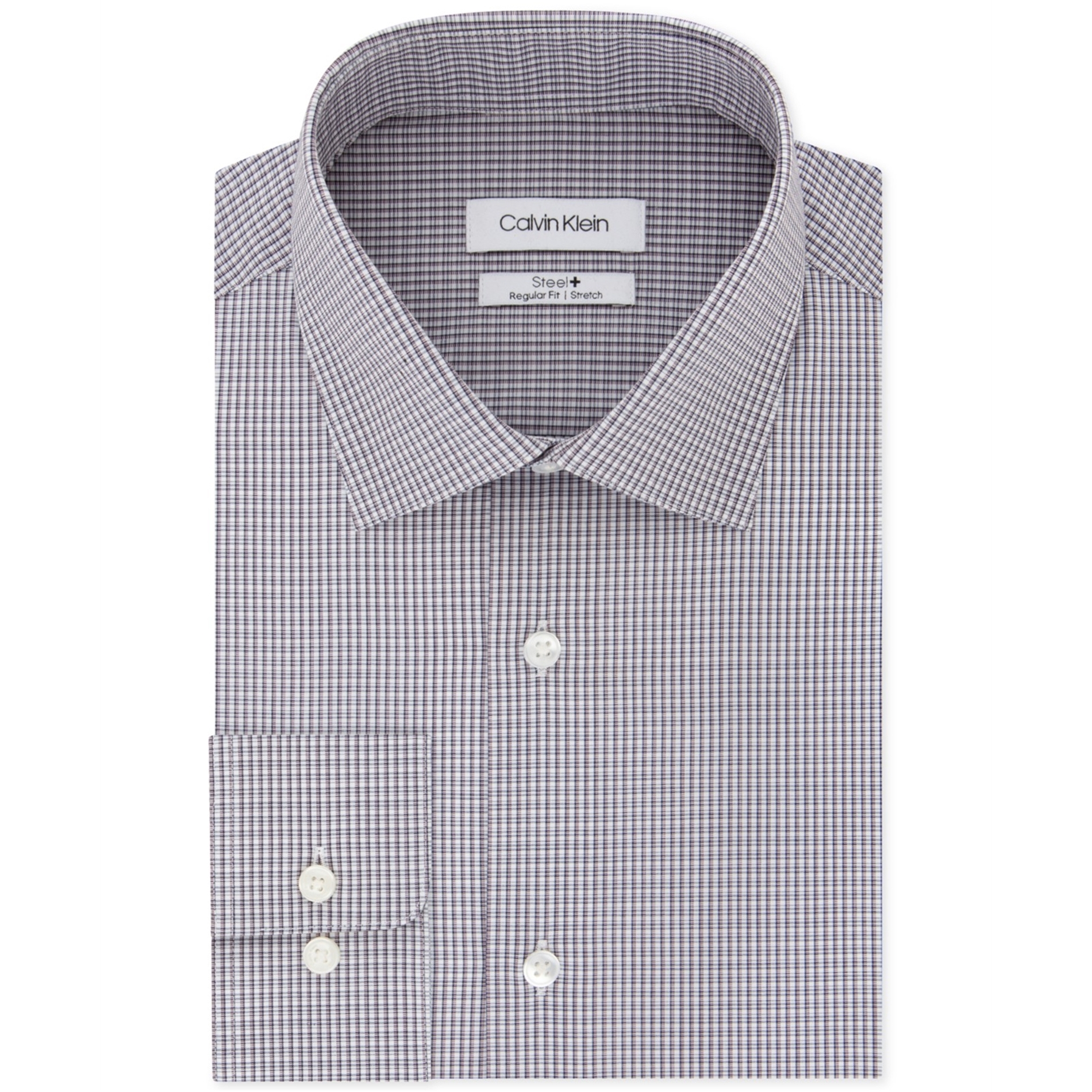 Calvin Klein Mens Steel Classic Button Up Dress Shirt