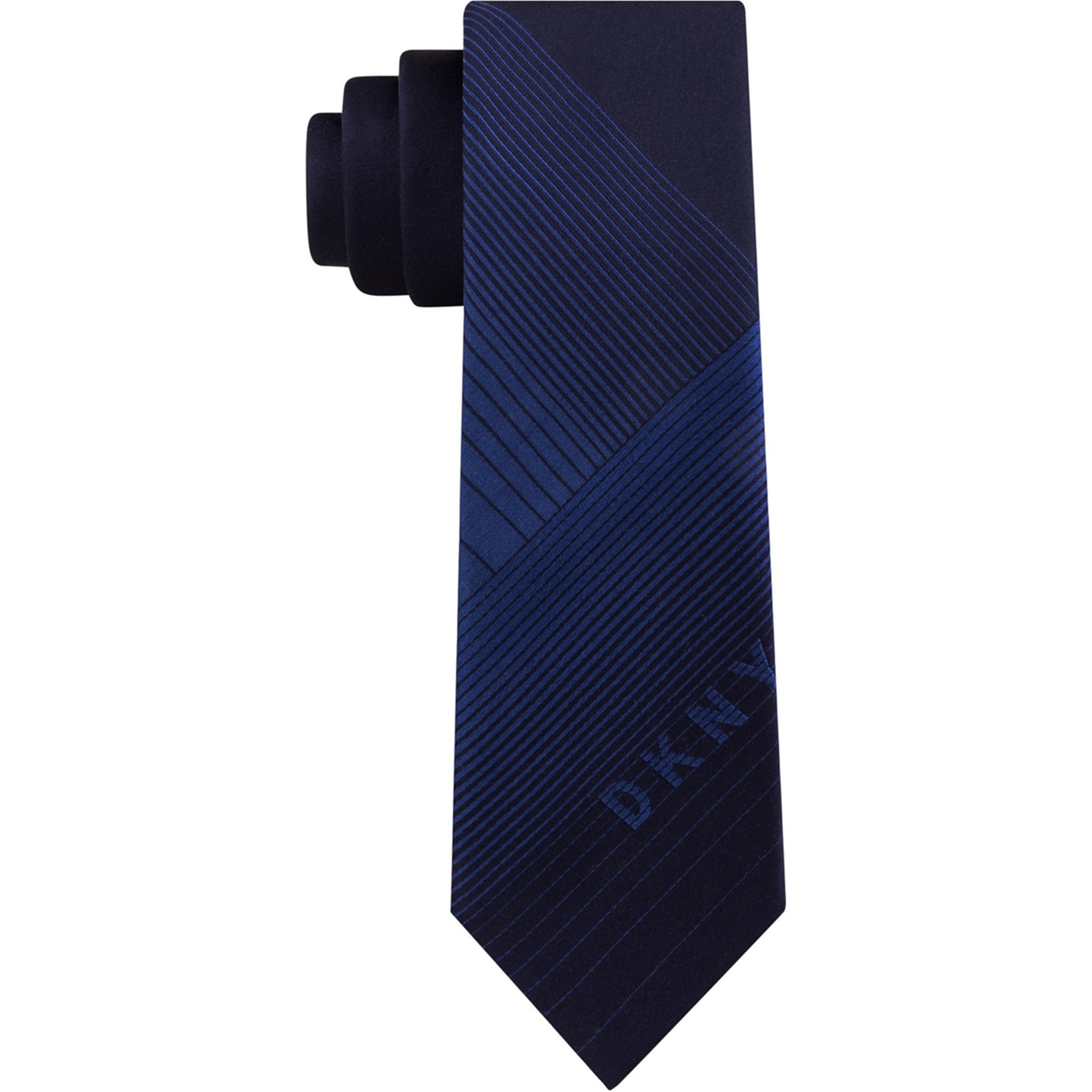 Dkny Mens Logo Panel Self-Tied Necktie
