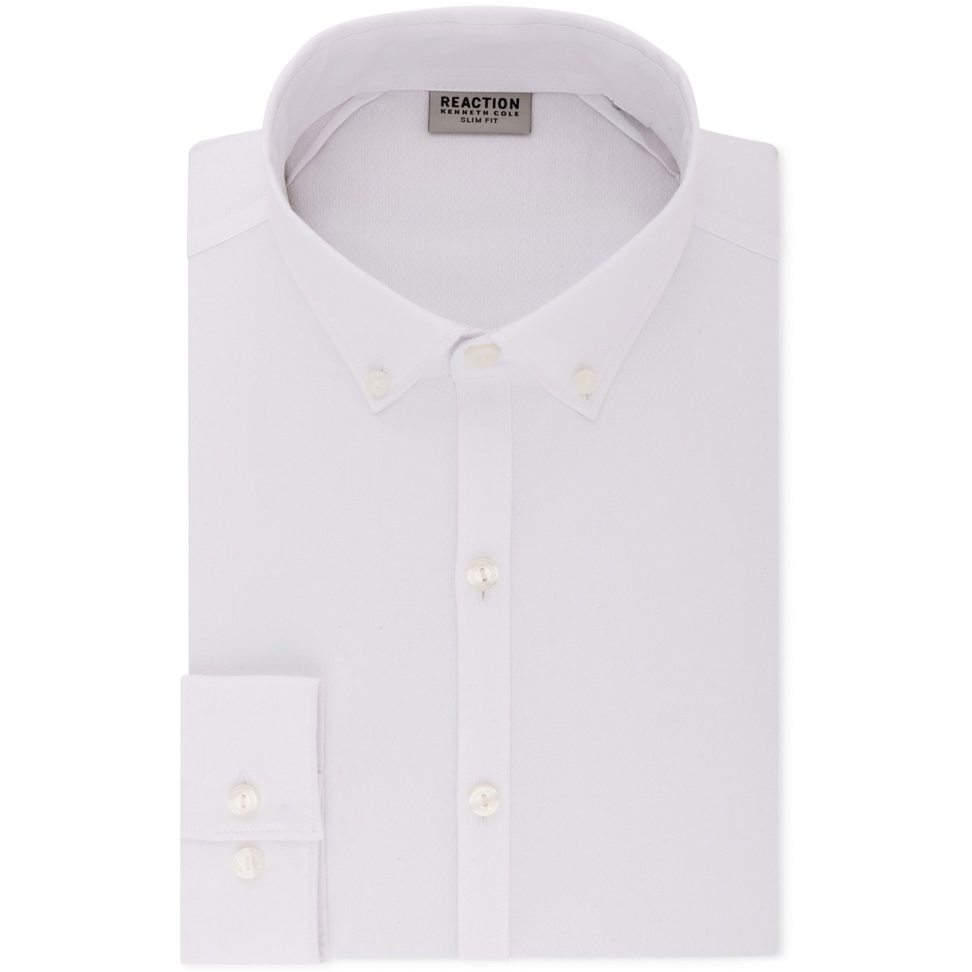Kenneth Cole Mens Techni-Cole Button Up Dress Shirt