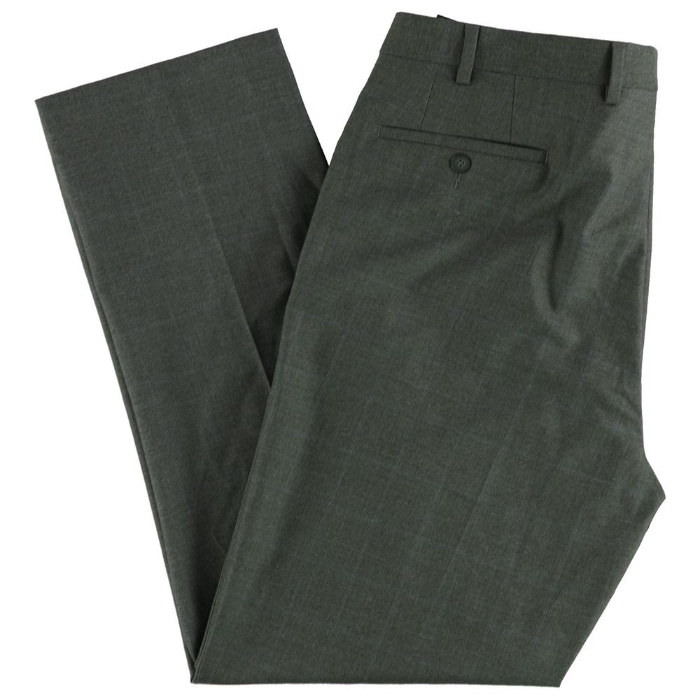 Marc New York Mens Windowpane Dress Pants Slacks