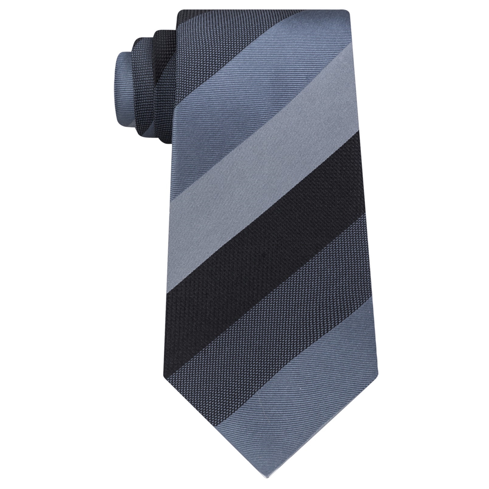 Kenneth Cole Mens Jupiter Stripe Silk Self-Tied Necktie