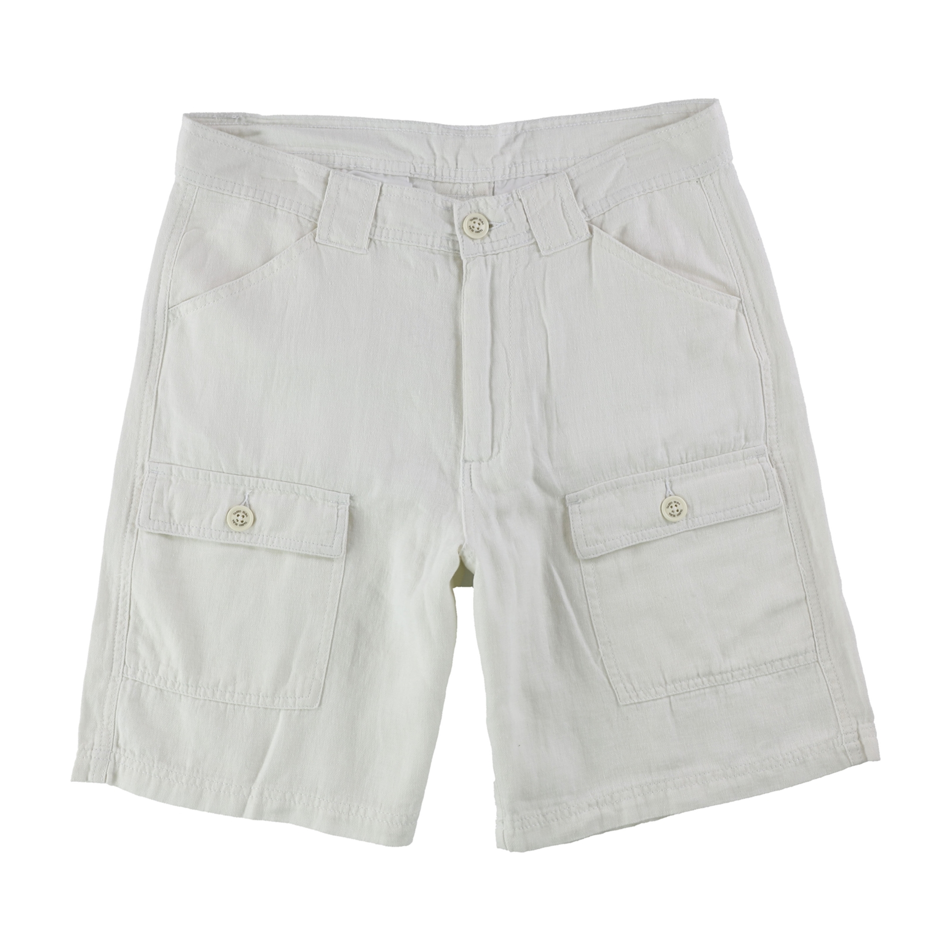 Tasso Elba Mens Linen-Blend Casual Cargo Shorts