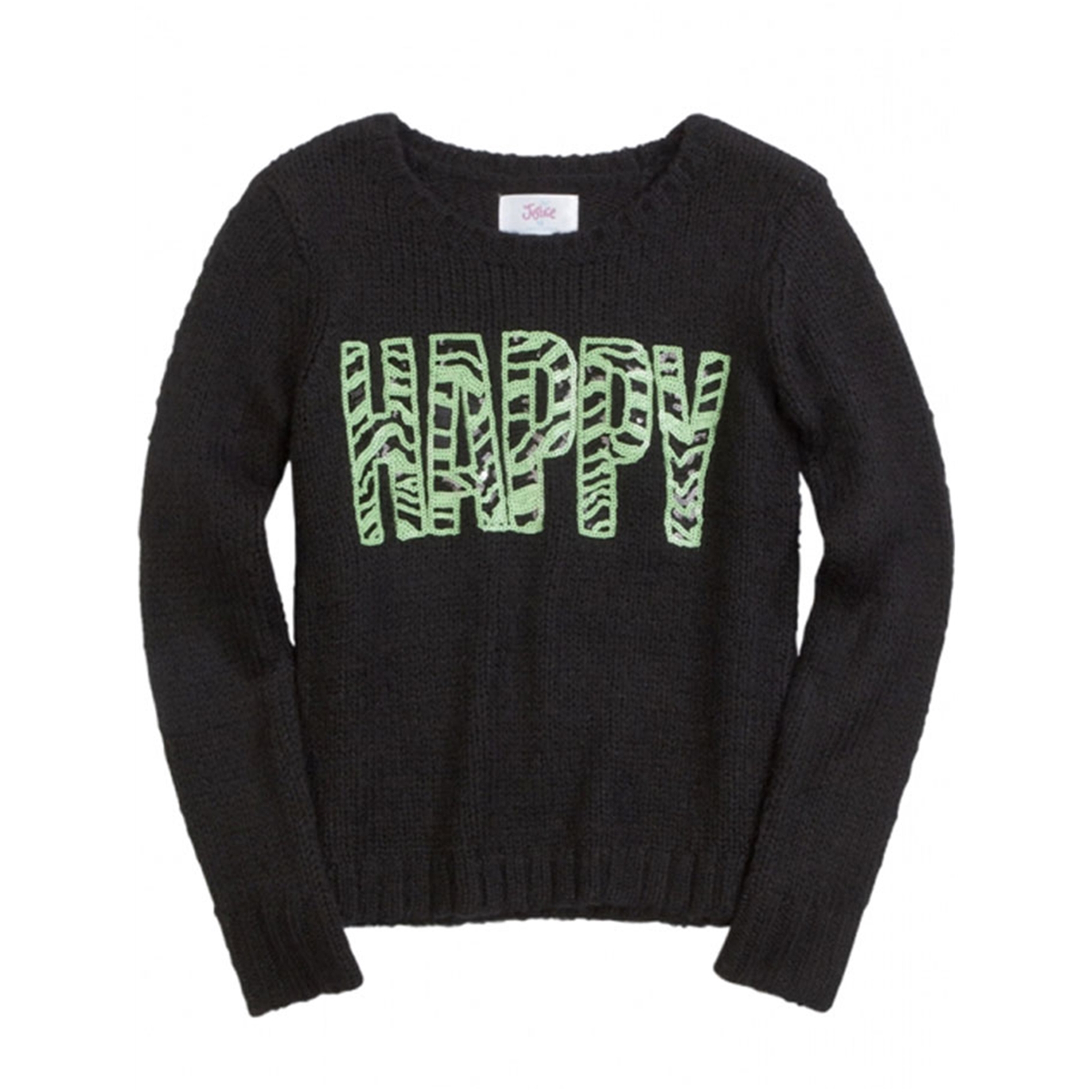 Justice Girls Happy Knit Sweater