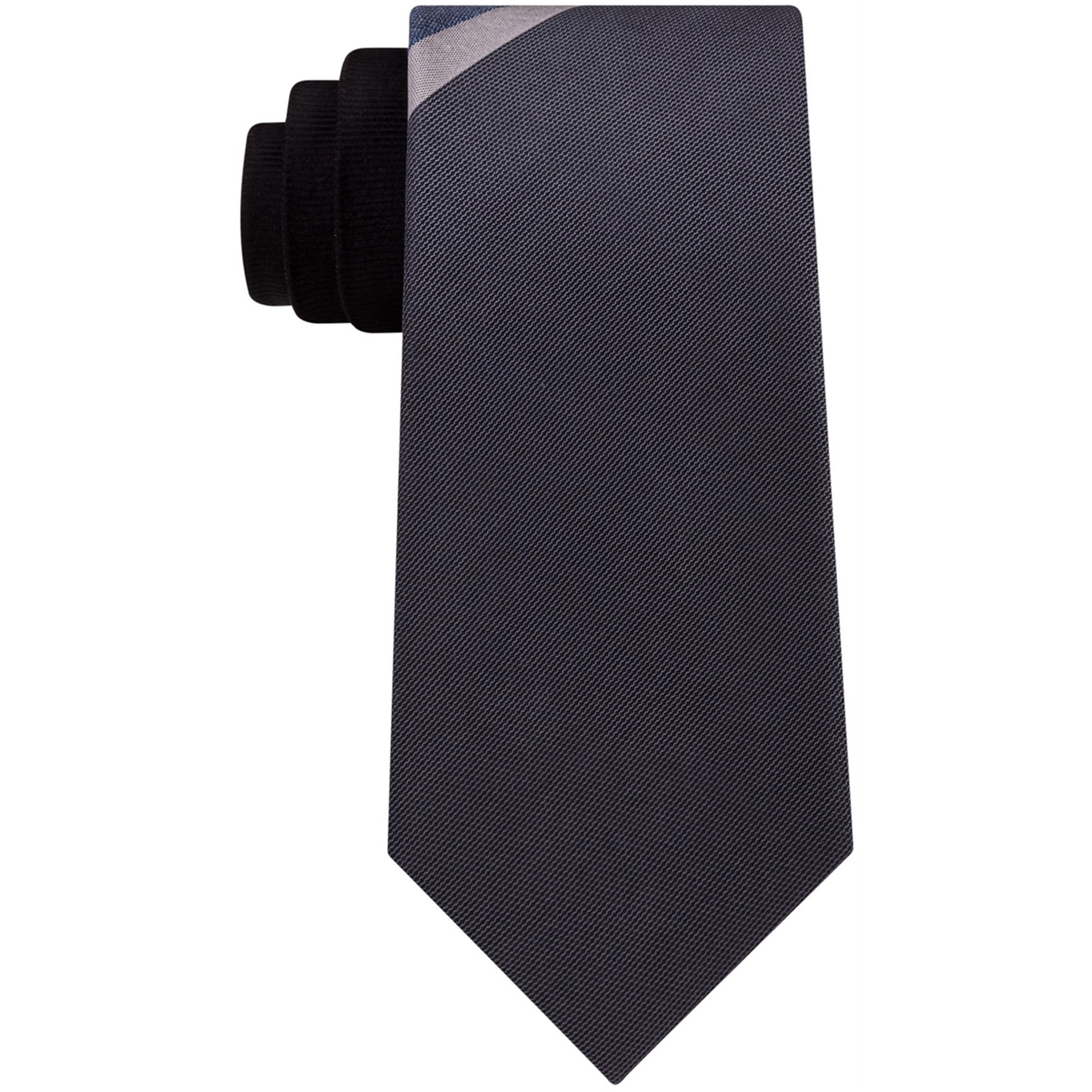 Kenneth Cole Mens Indigo Panel Self-Tied Necktie