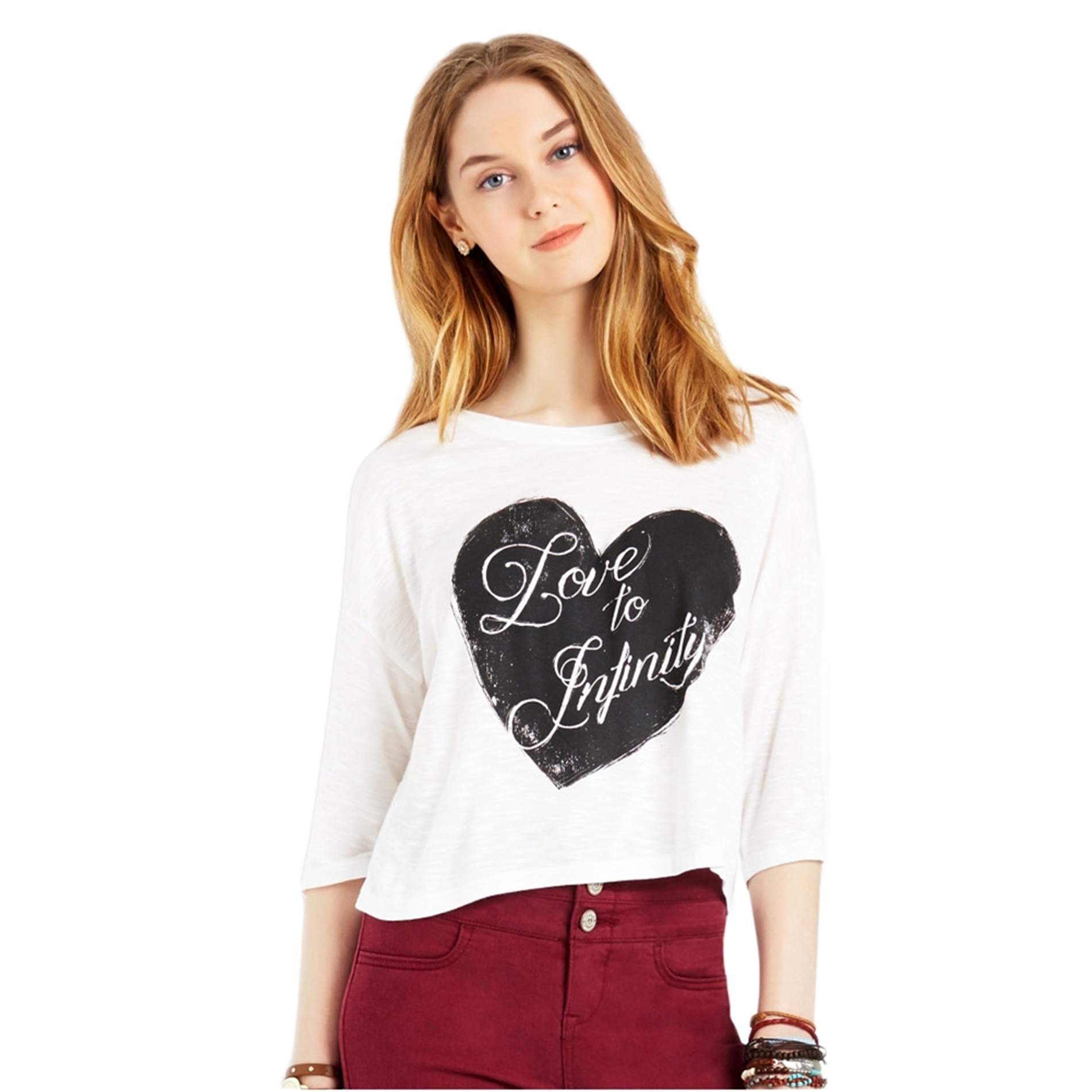 Aeropostale Womens To Infinity Graphic T-Shirt