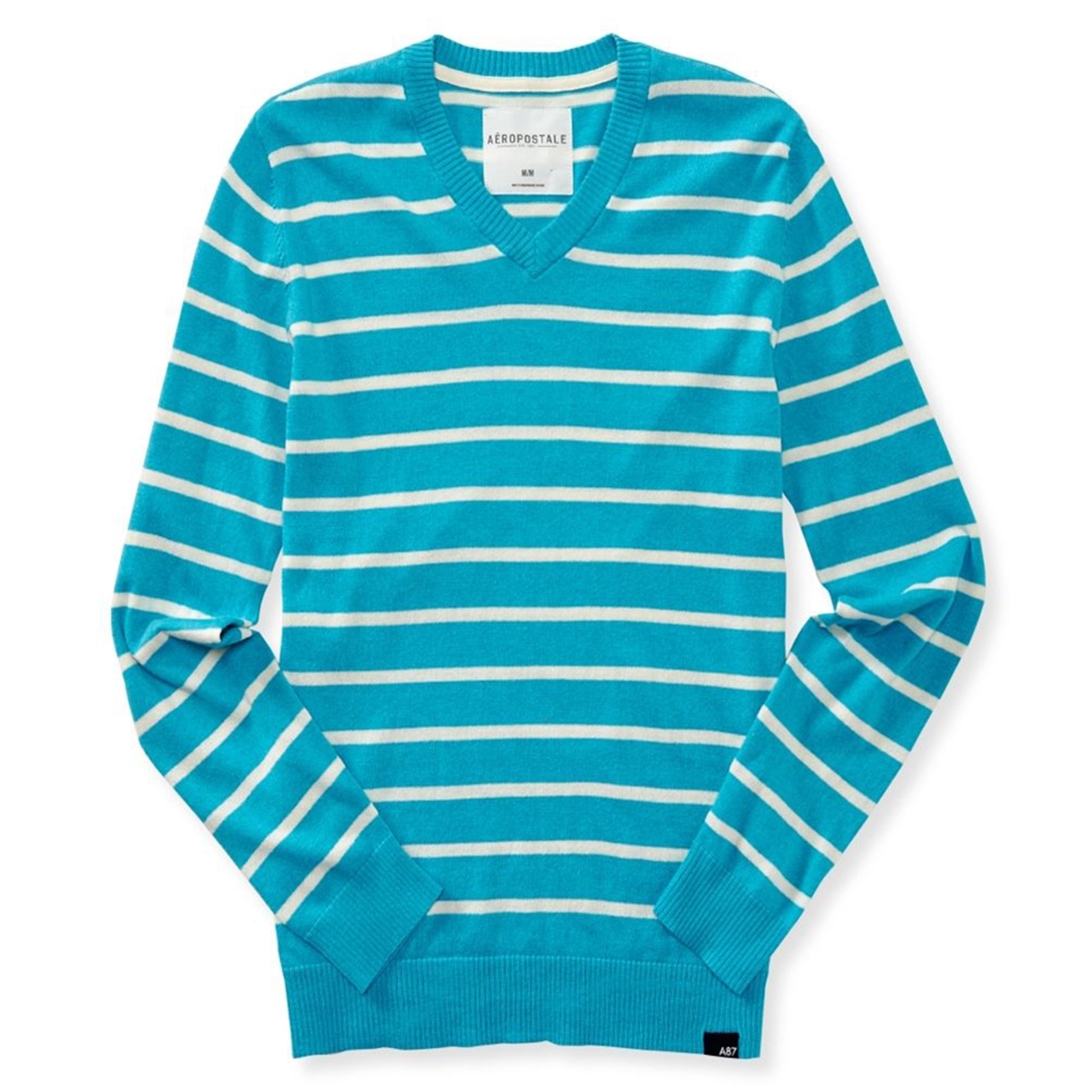Aeropostale Mens Stripe Pullover Sweater