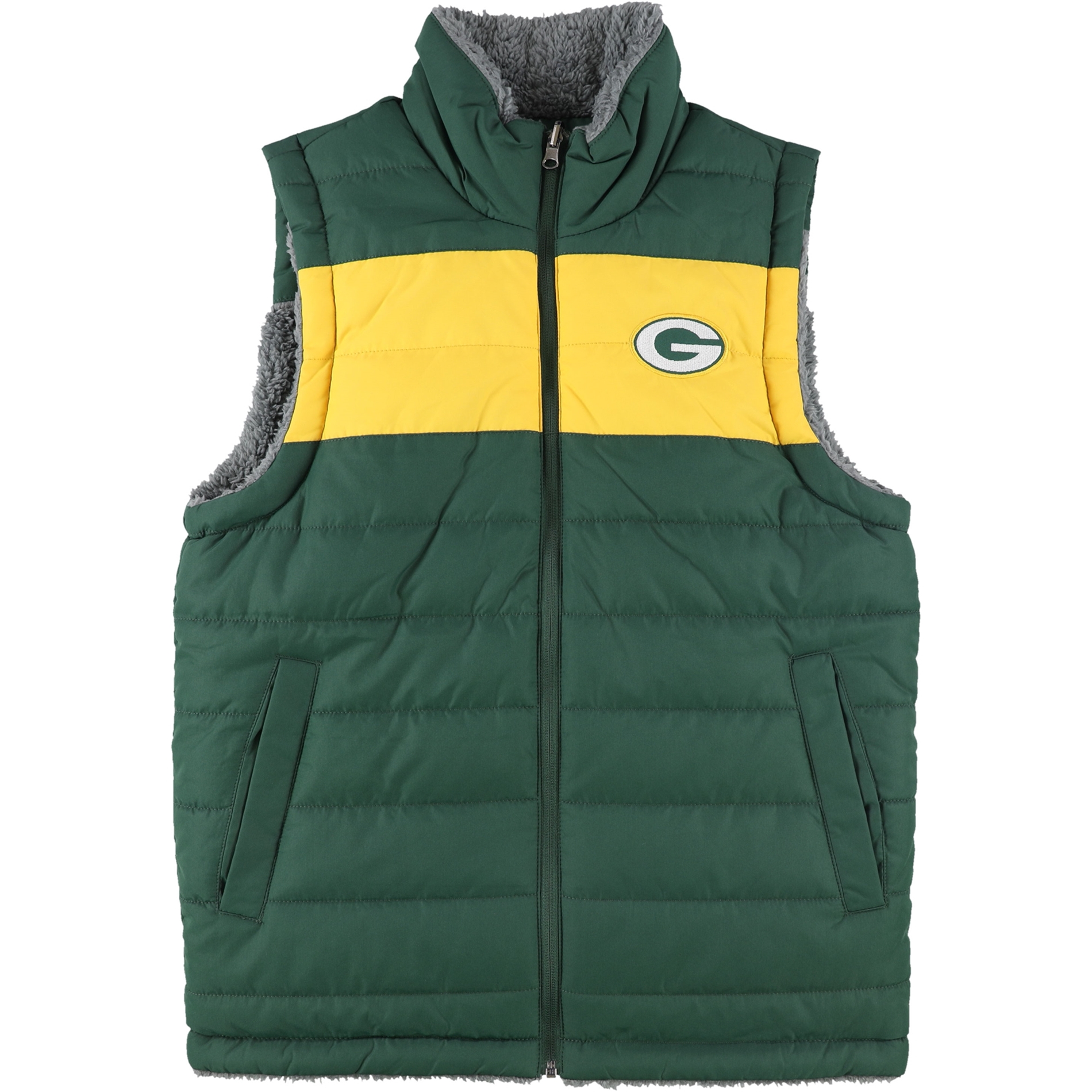 Nfl Mens Packers Reversible Outerwear Vest