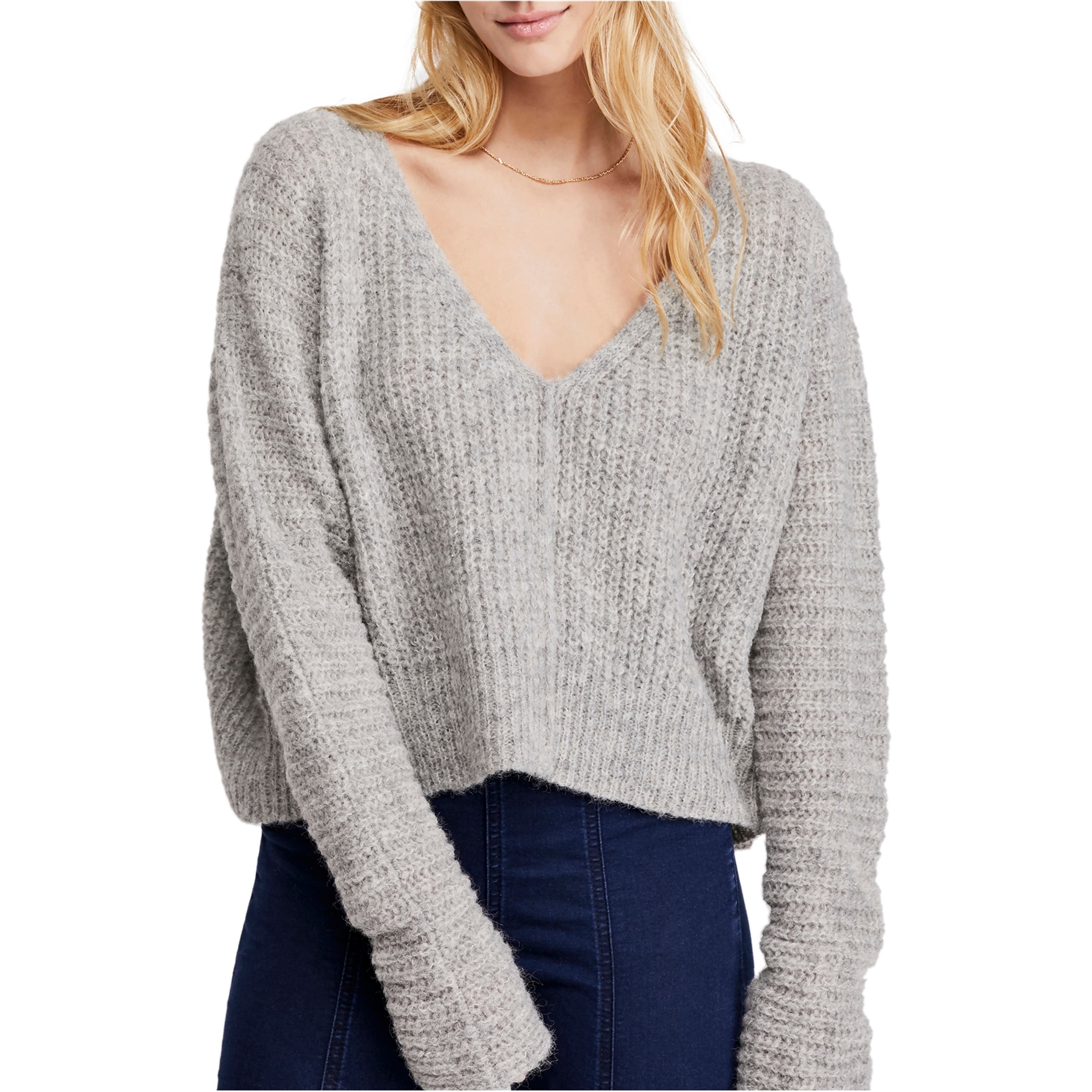 Free People Womens Moonbeam Pullover Sweater