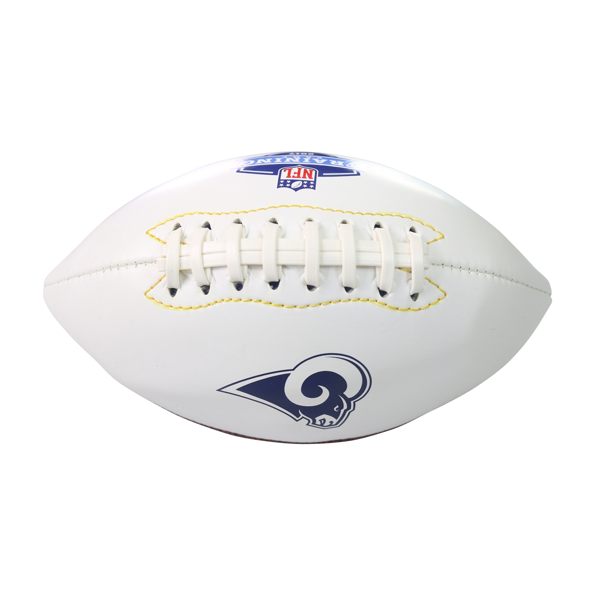 NFL Unisex LA Rams Football Souvenir, White, Youth Size