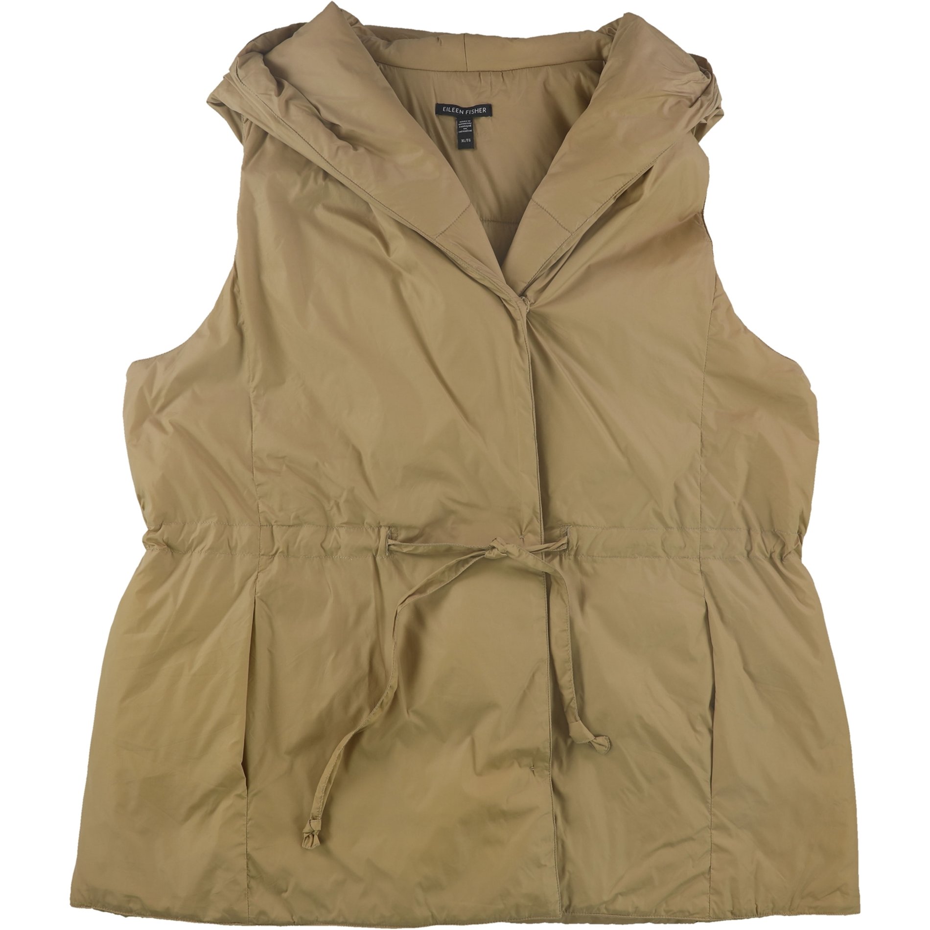 Eileen Fisher Womens Recycled Material Outerwear Vest