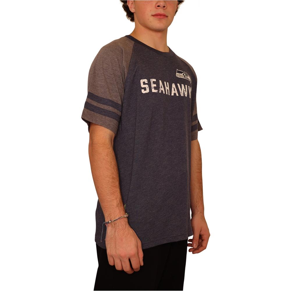 Starter Mens Seattle Seahawks Dual Tone Graphic T-Shirt