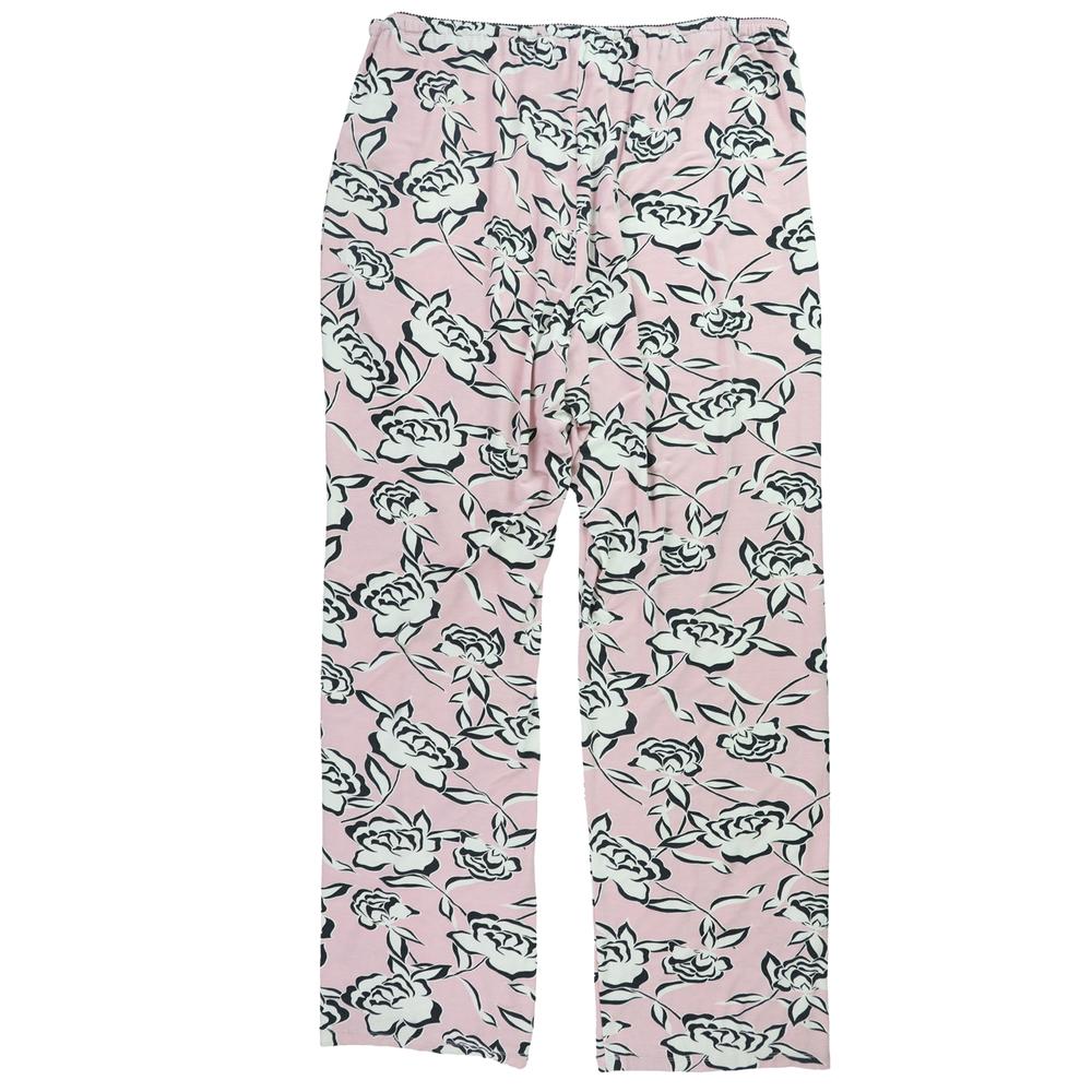 P.J. Salvage Womens Floral Scalloped Edge Pajama Lounge Pants