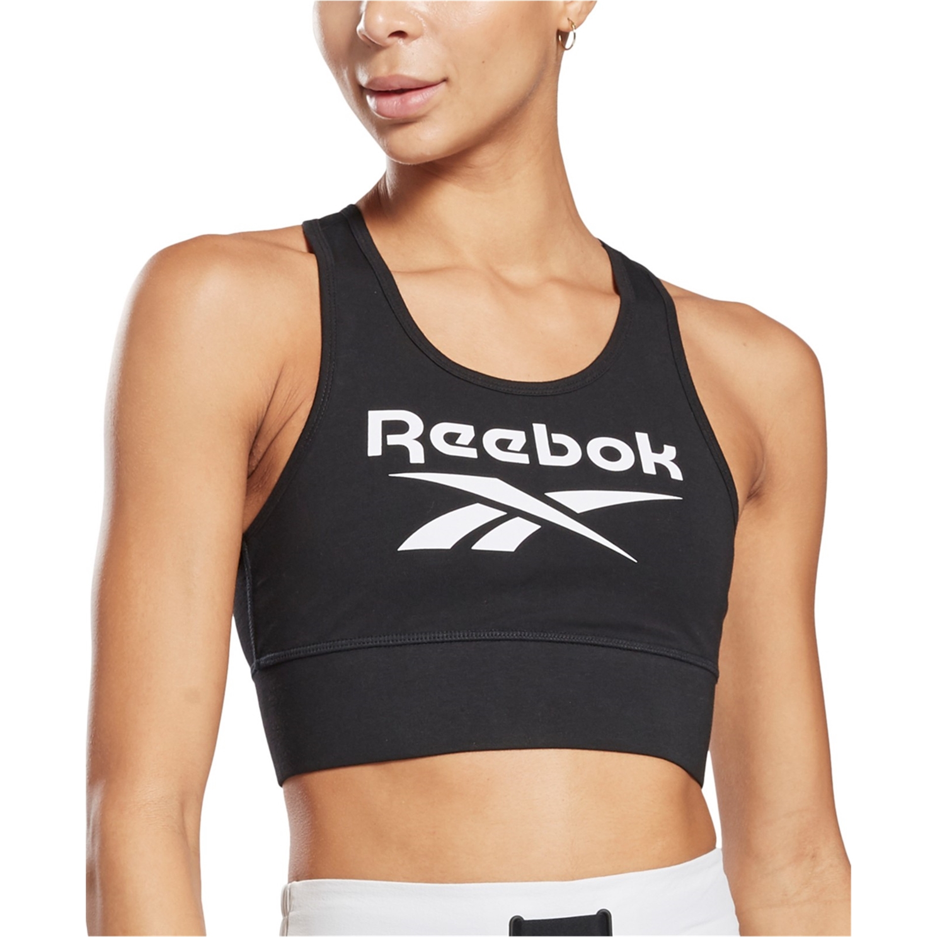Reebok Womens Large Logo Racerback Bralette