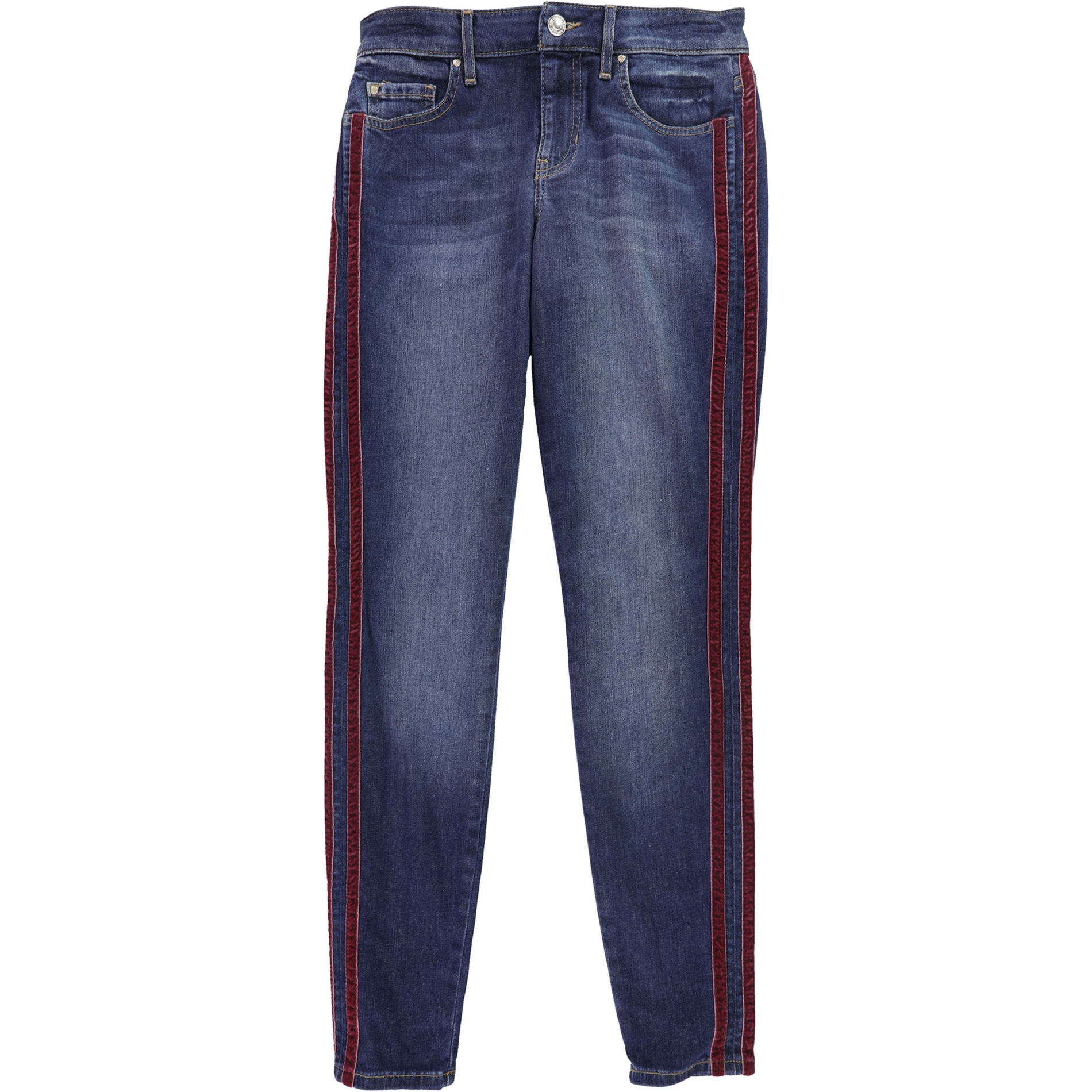 Guess Womens Stripe Skinny Fit Jeans