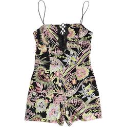 Guess Womens Embroidered Romper Jumpsuit