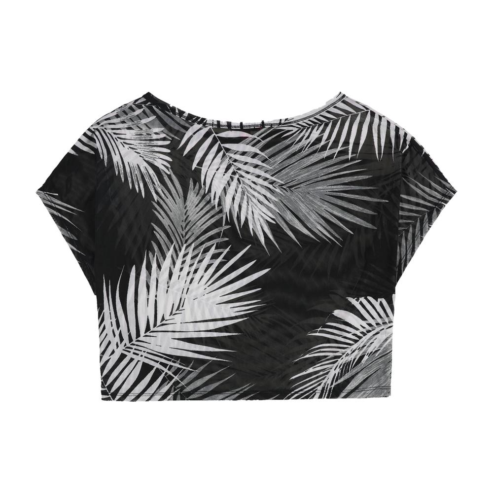 Material Girl Womens Tropical Graphic T-Shirt