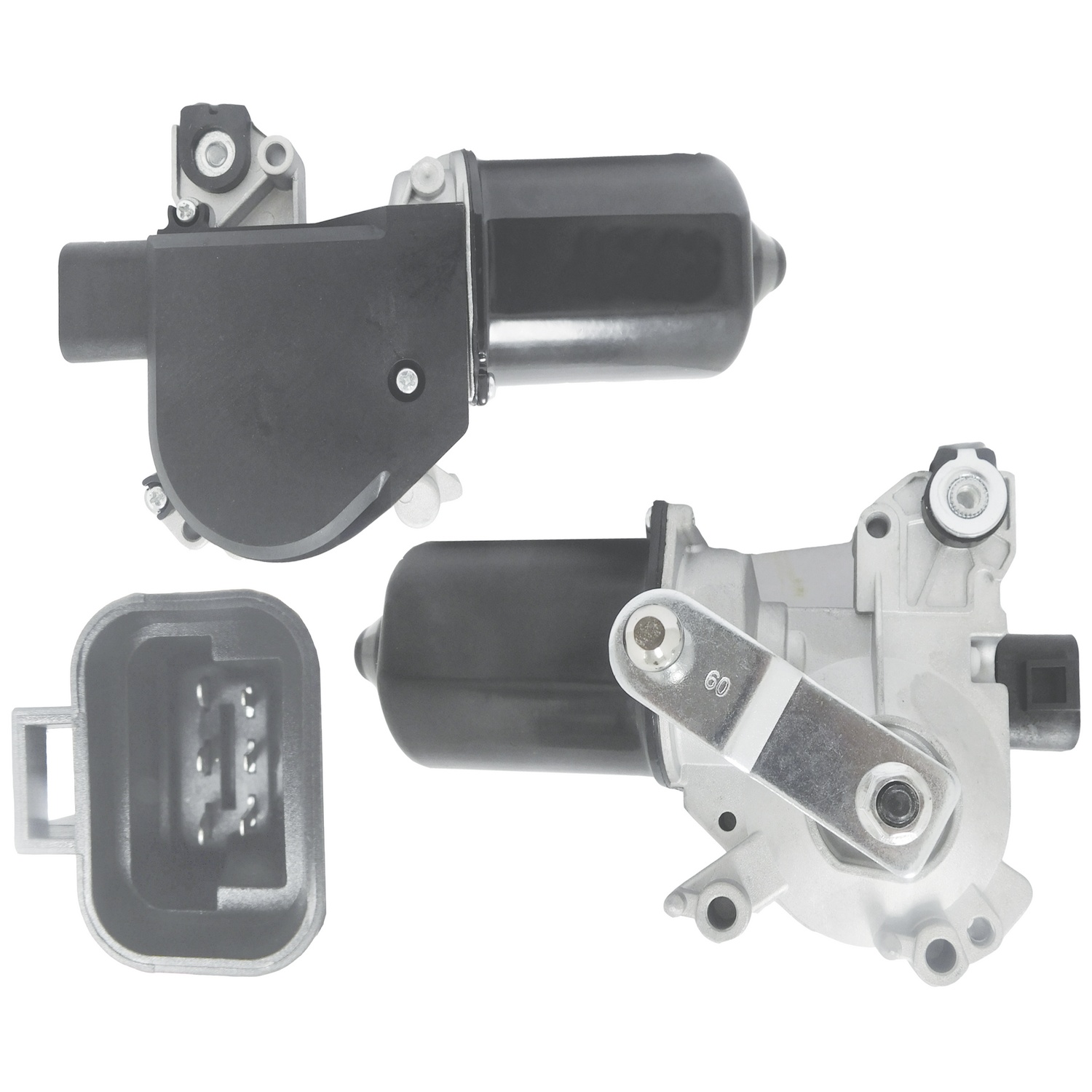Rareelectrical NEW FRONT WIPER MOTOR COMPATIBLE WITH CHEVROLET SILVERADO 1500 2500 HD 3500 2004 88958371 88958406 88959371