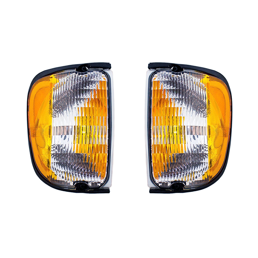 Rareelectrical NEW PAIR OF SIDE MARKER LIGHTS COMPATIBLE WITH FORD E-350 ECONOLINE CLUB WAGON FO2521122 FO2520122 F2UZ 13201 A F2UZ-13201-A
