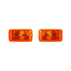 Rareelectrical NEW PAIR OF TURN SIGNAL LIGHTS COMPATIBLE WITH JEEP WRANGLER 2004-2006 55157032AA 55157033AA CH2521141 CH2520141