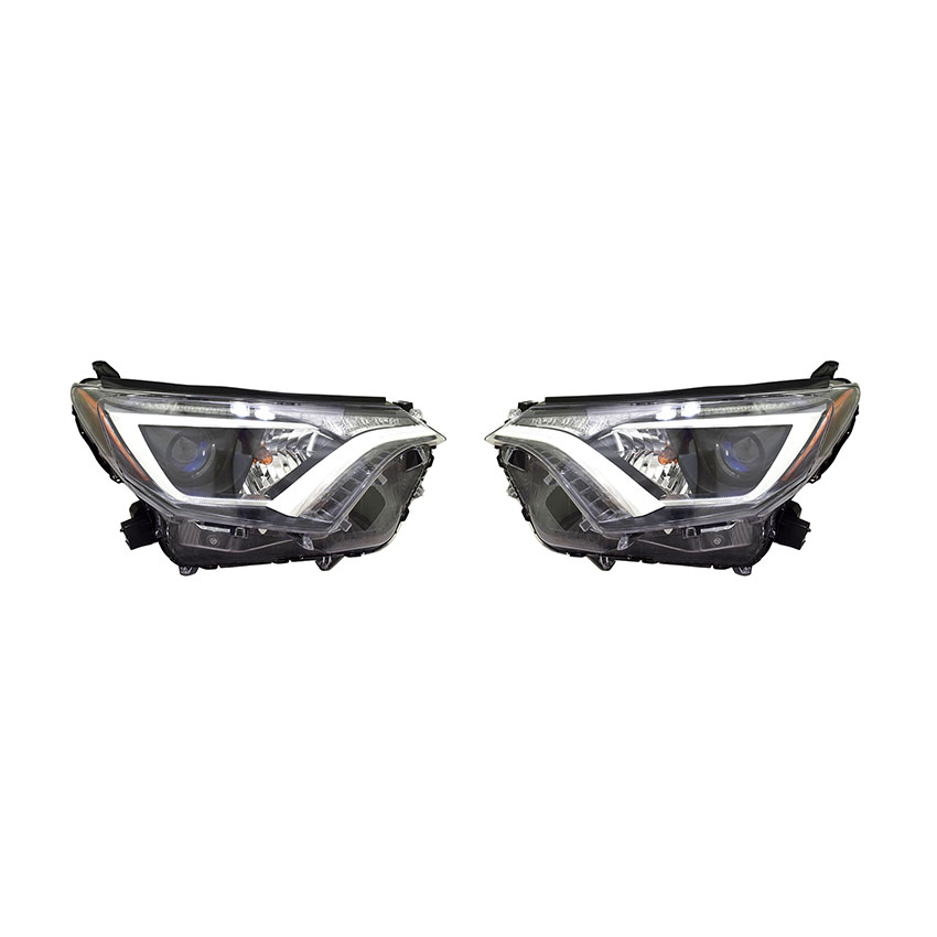 Rareelectrical NEW PAIR OF HEADLIGHT FITS TOYOTA RAV4 LE 16-17 81150-0R080 811500R080 TO2503247