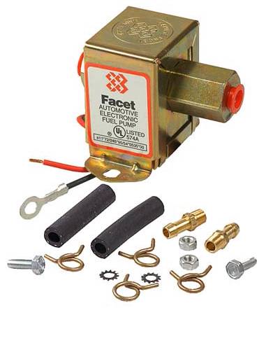 Rareelectrical NEW 12V FACET SOLID STATE FUEL PUMP COMPATIBLE WITH KIT 3-4.5PSI CARBURETED ENGINES FUEL PRIMING