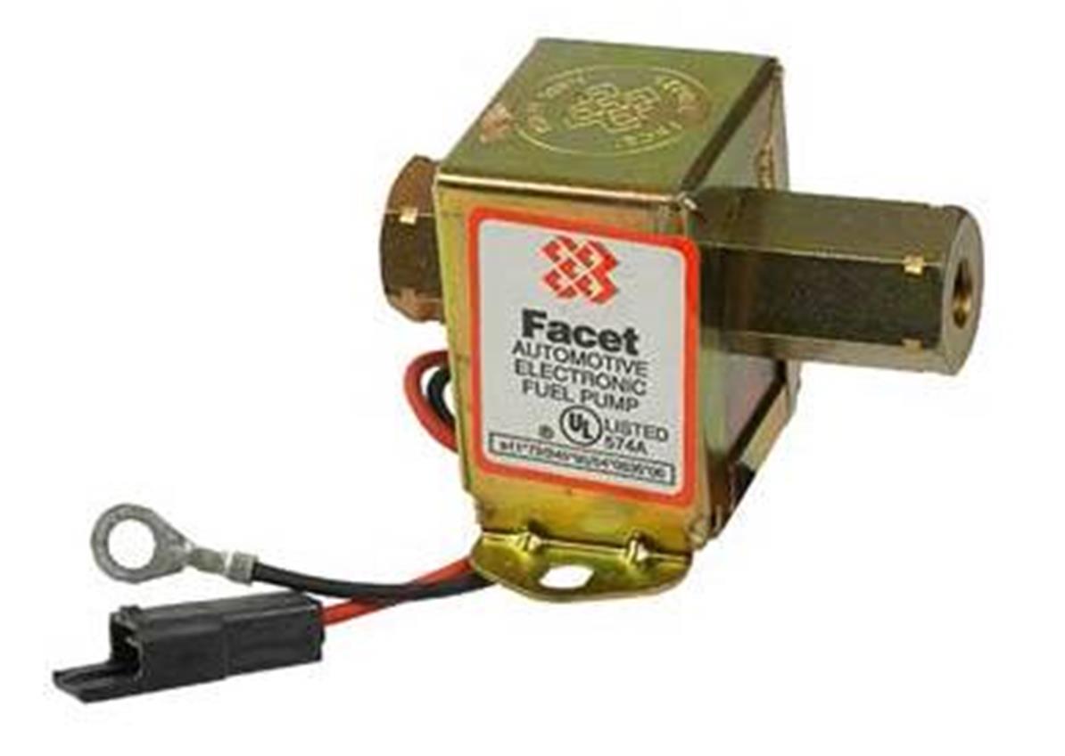 Rareelectrical NEW 12V FACET SOLID STATE FUEL PUMP COMPATIBLE WITH 2-3.5PSI ALL CARBURETED ENGINES FACET 40171