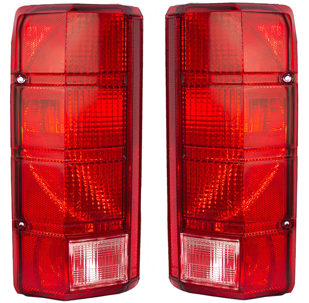Rareelectrical NEW TAIL LIGHT PAIR COMPATIBLE WITH FORD F-100 1980-1983 BRONCO F250 FO2800103 E4TZ 13404 B E4TZ13404B E4TZ-13404-B E4TZ 13405 B