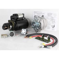 Rareelectrical 24 TO 12 VOLT ALTERNATOR STARTER CONVERSION KIT COMPATIBLE WITH JOHN DEERE TRACTOR 3010 TS-8000 TY16172 SE501474