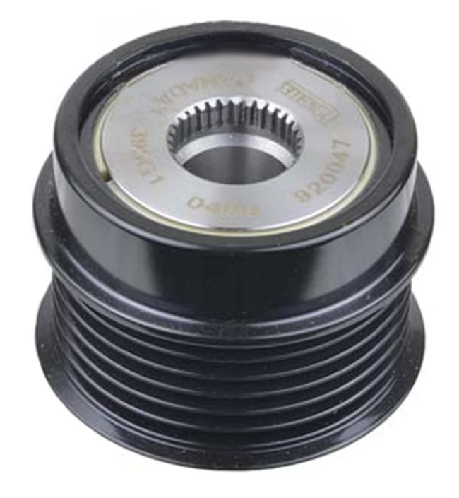 Rareelectrical NEW 6 GROOVE CLUTCH PULLEY COMPATIBLE WITH ALTERNATORS FOR TOYOTA COROLLA 1.8L 27060-0T230