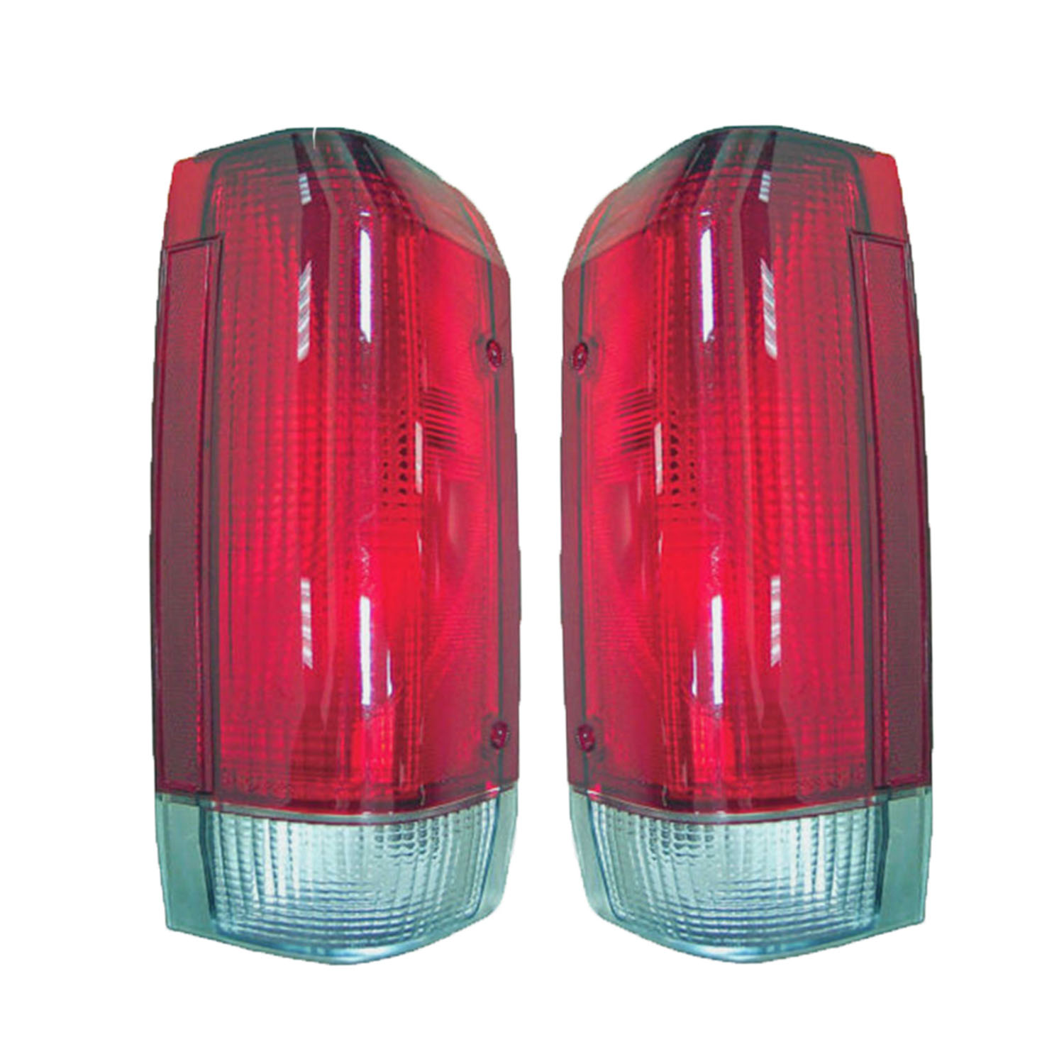Rareelectrical NEW PAIR OF TAIL LIGHTS COMPATIBLE WITH FORD BRONCO 1987-1989 E7TZ 13405 C E7TZ 13404 C FO2801103 E7TZ13404C E7TZ-13404-C
