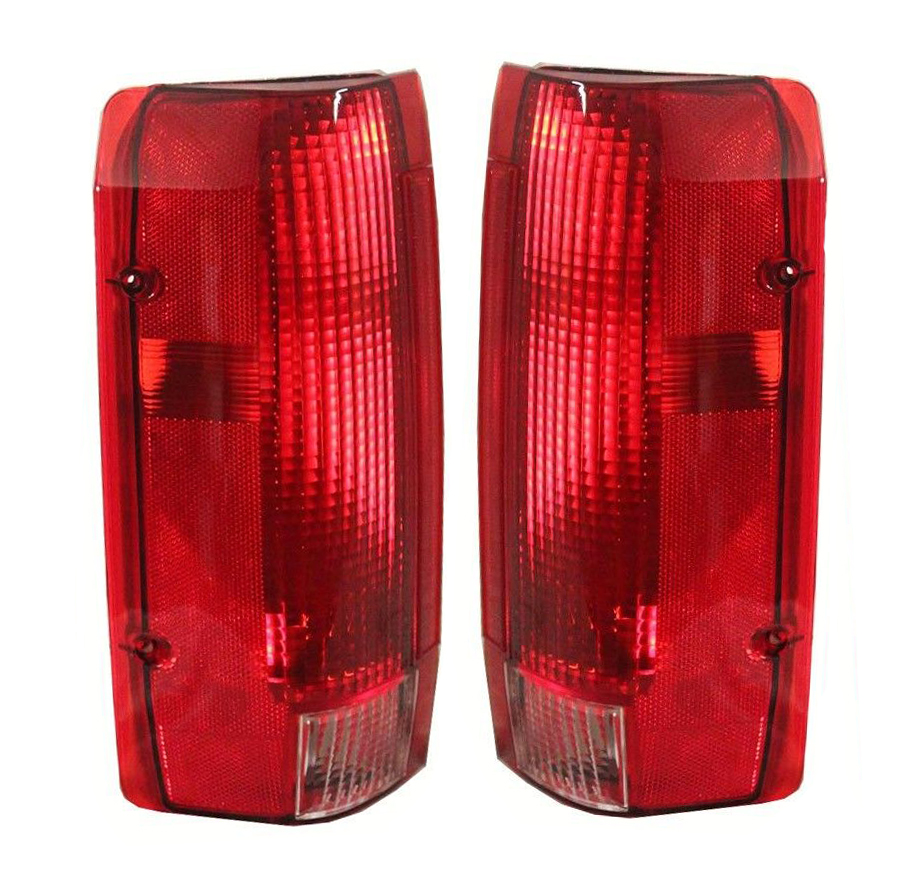 Rareelectrical NEW PAIR OF TAIL LIGHTS COMPATIBLE WITH FORD F-250 F-350 STYLESIDE BED 1990-1996 E9TZ 13404 C E9TZ13404C E9TZ-13405-C FO2800106