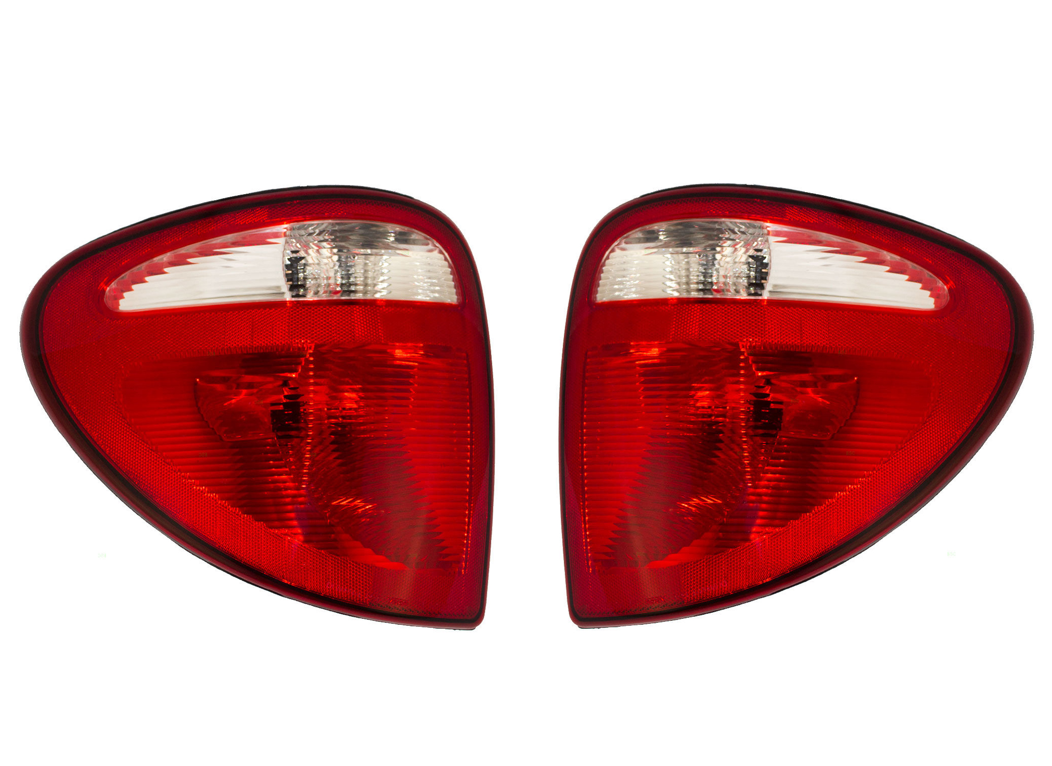 Rareelectrical NEW PAIR OF TAIL LIGHTS COMPATIBLE WITH DODGE CARAVAN 2004-2007 68241334AA CH2801157 68241335AA CH2800157