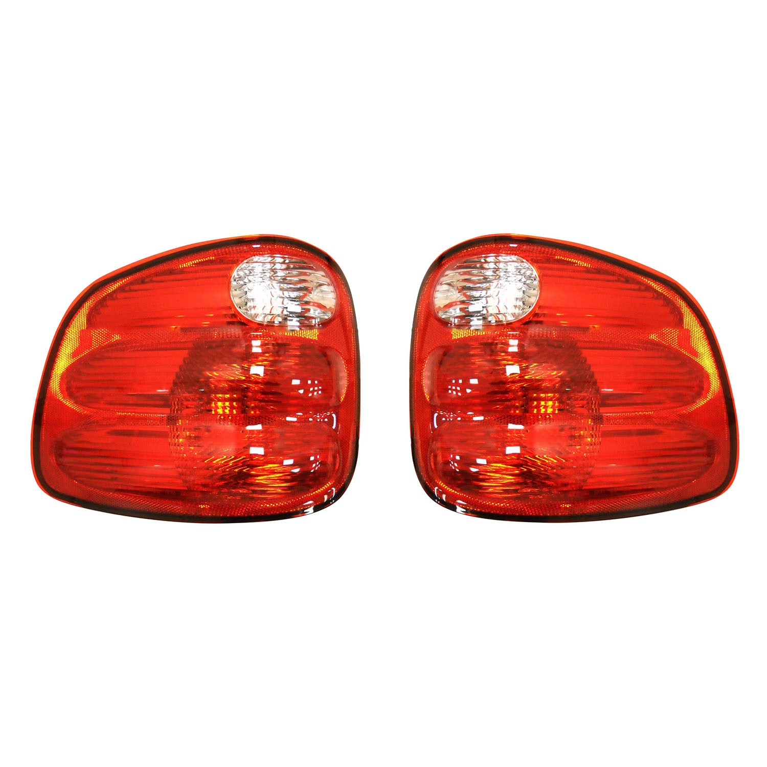 Rareelectrical NEW TAIL LIGHT PAIR COMPATIBLE WITH FORD F-150 WITH FLARESIDE BED 2003-2004 YL3Z13404AA YL3Z-13404-AA YL3Z13405AA YL3Z-13405-AA