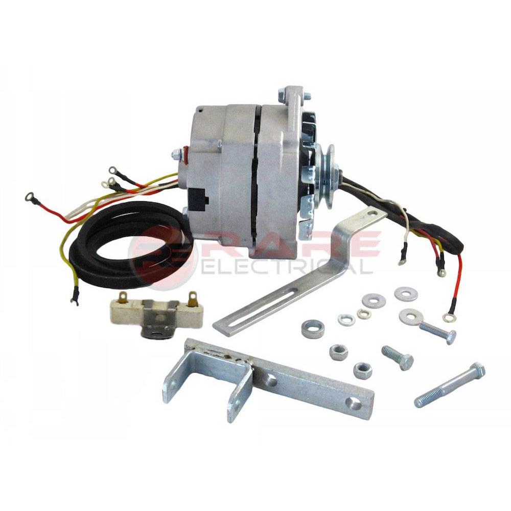 Rareelectrical NEW ALTERNATOR CONVERSION KIT COMPATIBLE WITH FORD NAA TRACTOR GENERATOR 501 640 641 651 660