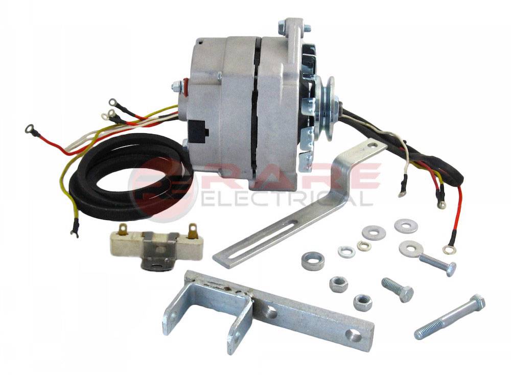 Rareelectrical New Alternator Conversion Kit Compatible With Ford Naa Tractor Generator 681 701 740 841 850 Ford Naa Tractor Generator, Ford Jubilee 12 Volt Wiring Diagram