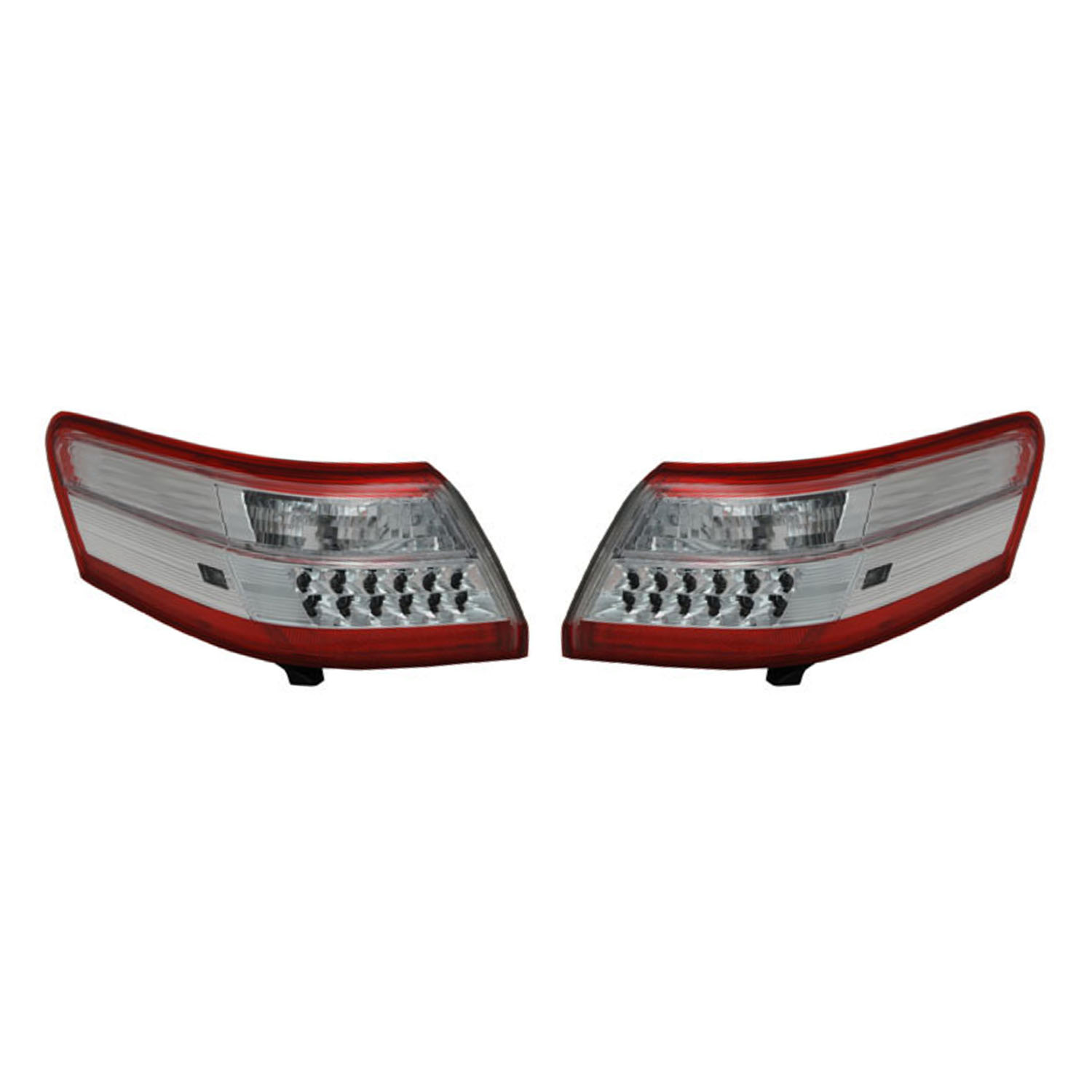 Rareelectrical NEW PAIR OF OUTER TAIL LIGHTS COMPATIBLE WITH TOYOTA CAMRY HYBRID 2010 8155006350 TO2819145 TO2818145 8156133530 8156006350