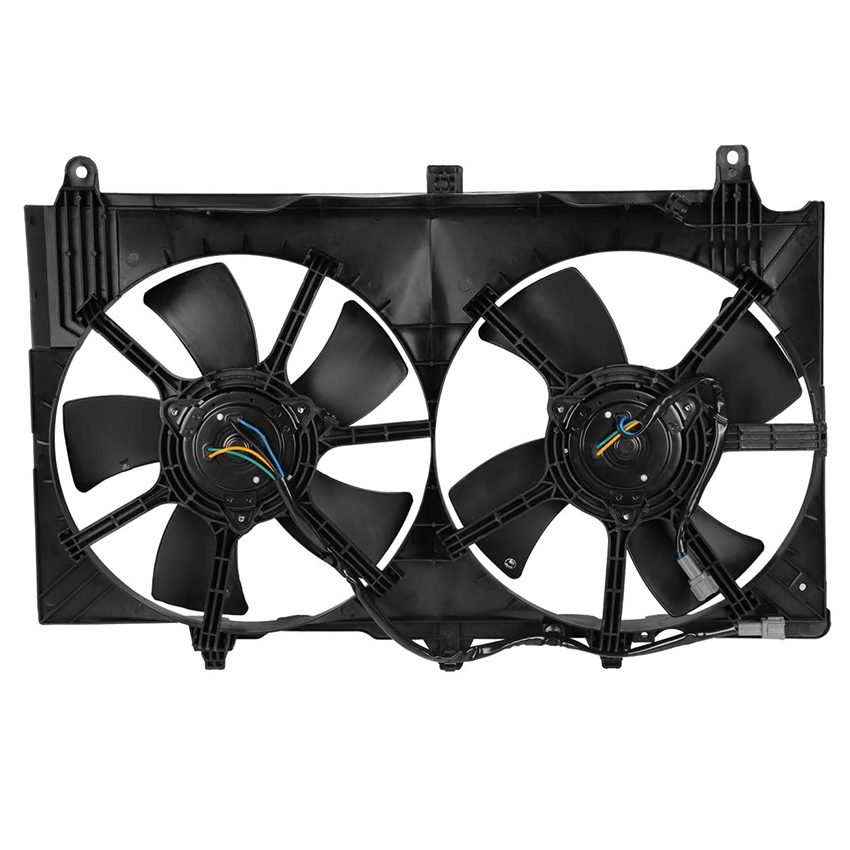 Rareelectrical New Cooling Fan Compatible With Infiniti G35 Coupe 2003-2007 by Part Numbers 21481-CF40B 21481CF40B 21481-CM30B 21481CM30B