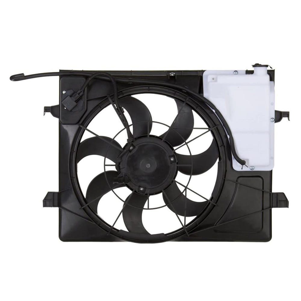 Rareelectrical New Cooling Fan Compatible With Kia Forte 2012-2013 by Part Number 25350-1M000 253501M000 25380-1M050 253801M050 KI3115131