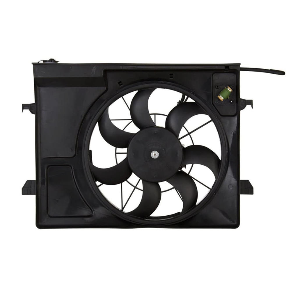 Rareelectrical New Cooling Fan Compatible With Kia Forte 2012-2013 by Part Number 25350-1M000 253501M000 25380-1M050 253801M050 KI3115131
