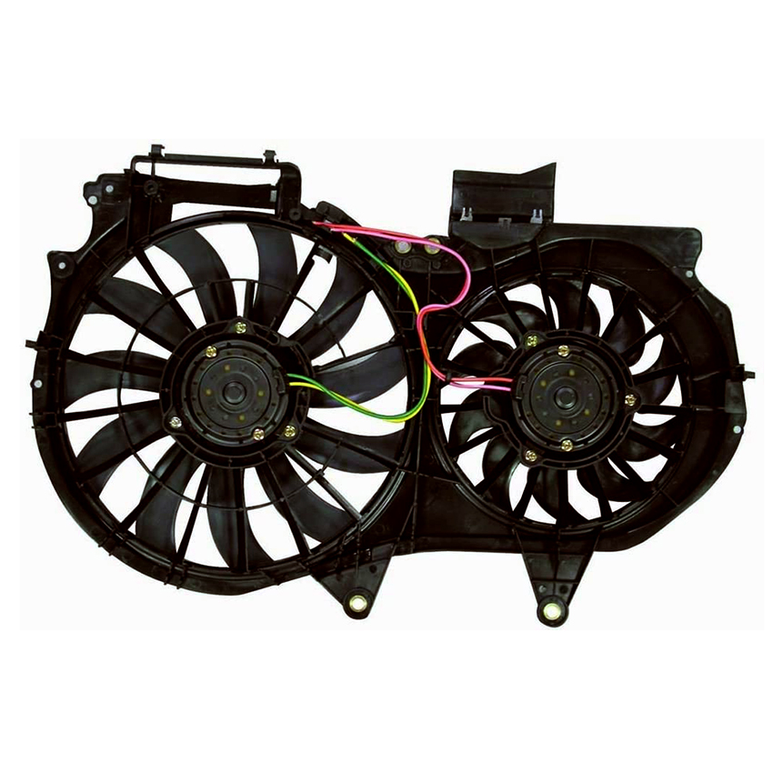 Rareelectrical New Cooling Fan Compatible With Audi A4 Convertible 2003-2006 by Part Number 8E0-121-207-F 8E0121207F 8E0-959-455-K 8E0959455K